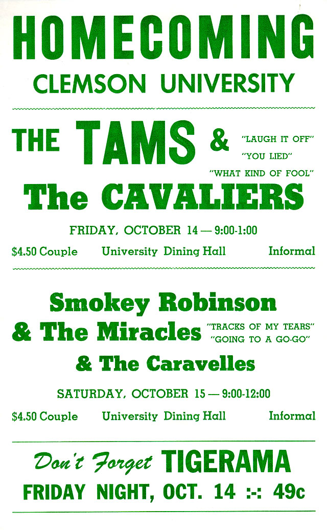 HOMECOMING - Tams, Smokey & Caravelles